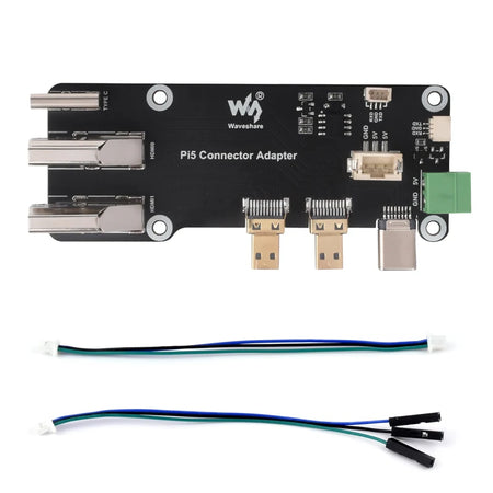 Raspberry Pi 5 4B Adapter &ndash; Dual 4K Output Capability black