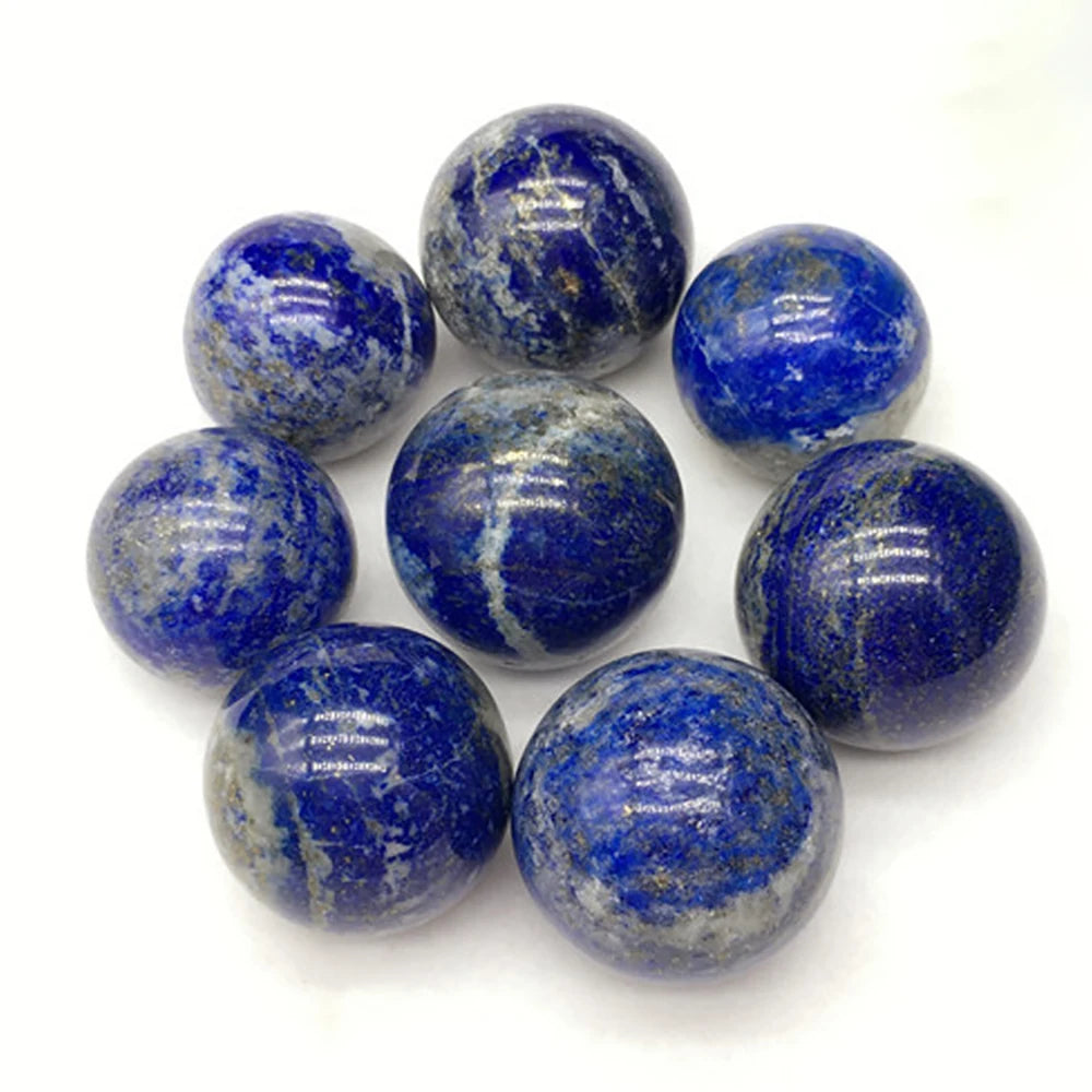 Natural Lapis Lazuli Crystal Ball &ndash; Reiki Healing Decor