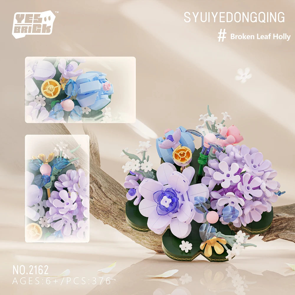 Buidling Blocks Flowers Potted Model &ndash; Creative Home Decor