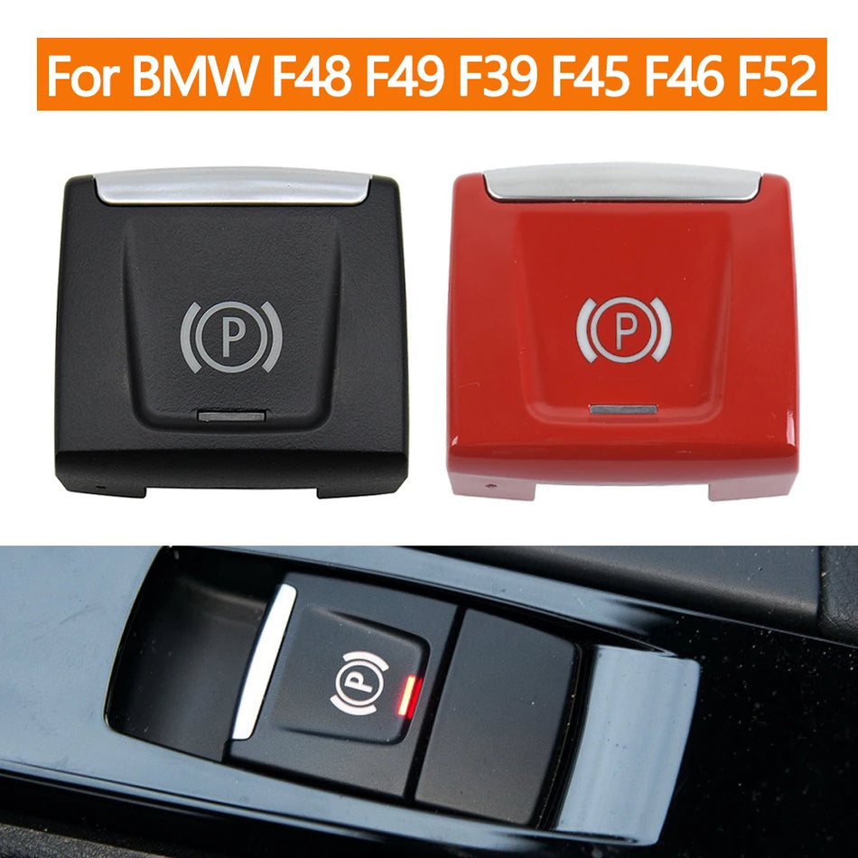 Electronic Parking Brake Switch Button for BMW X1 F48 F49 X2 F39 1 Series F52 2 Series F45 F46 PC-ABS Black Red