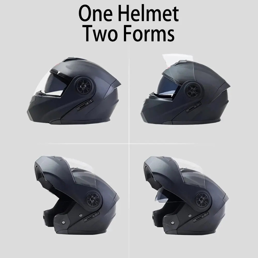 Personalised Dual Lens Flip Up Helmet &ndash; Enhanced Visibility