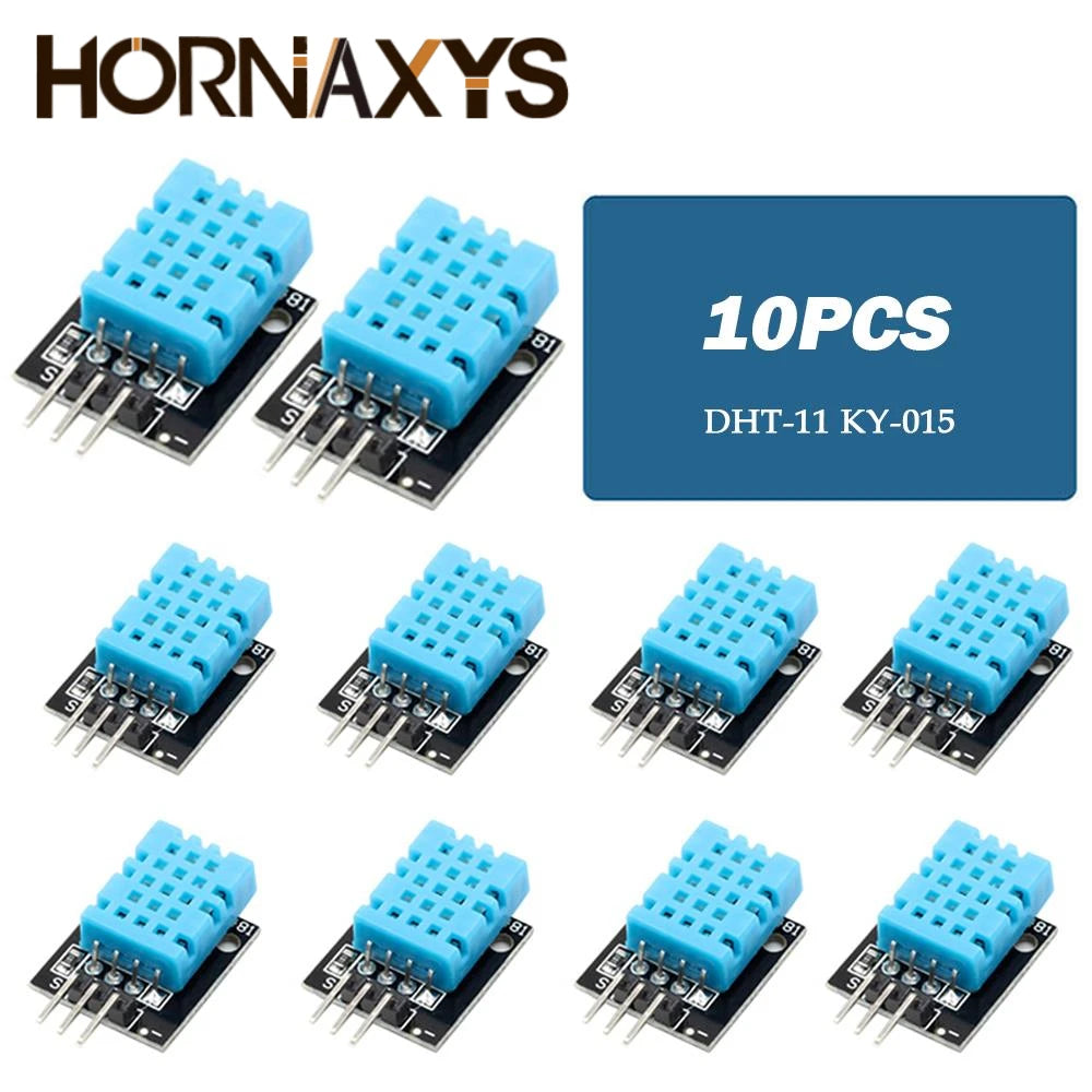DHT11 Digital Temperature And Humidity Sensor Module &ndash; Accurate Environmental Monitoring 10PCS
