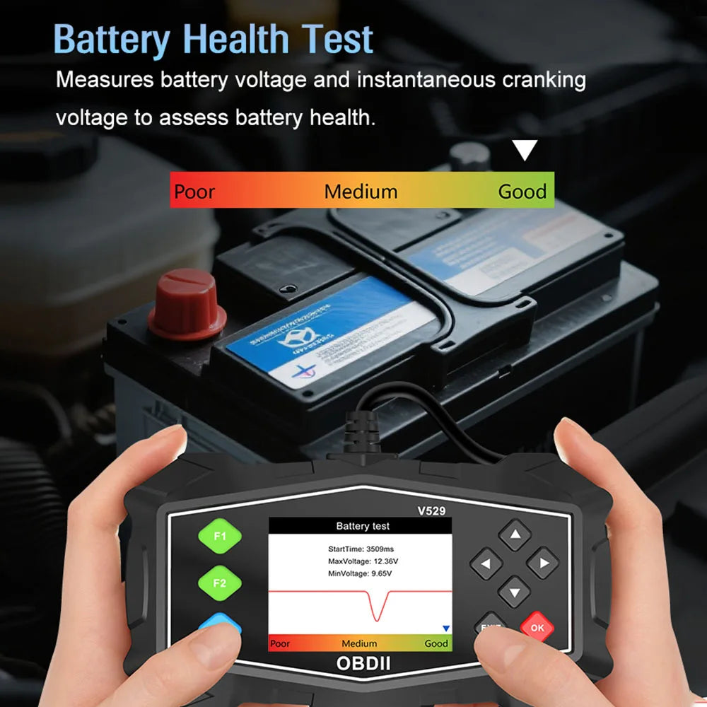 OBD2 Kodo Skaitytuvas Automobilių Diagnostika Pro | V529