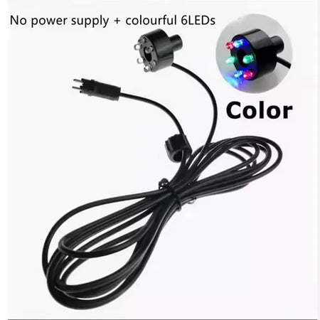 6 LED Underwater Lights 12V Aquarium Pool &ndash; IP68 Waterproof 6led 12V Multicolor