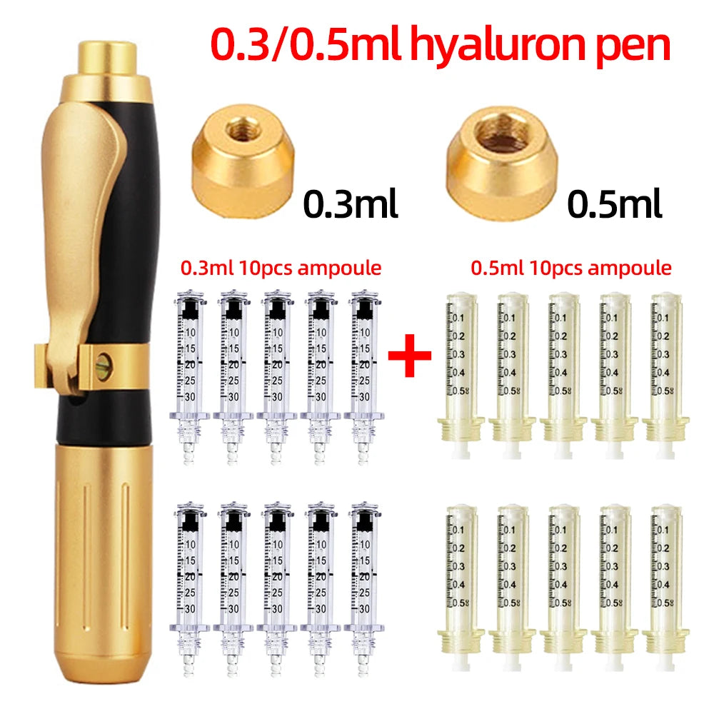2 IN 1 High Pressure Hyaluronic Acid Pen For Anti Wrinkle Lifting Lip ...