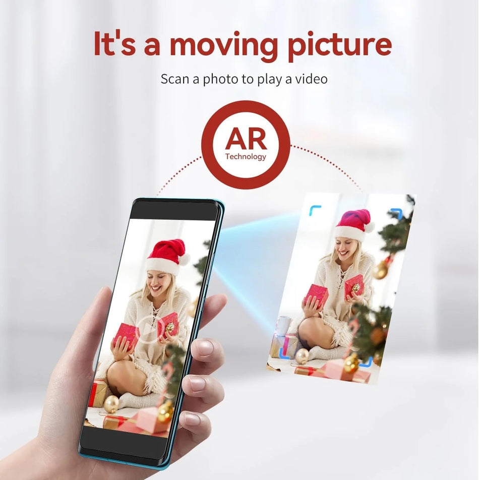 Mini portatīvais foto printeris, bezvadu iOS un Android, 2x3 līmējošs.