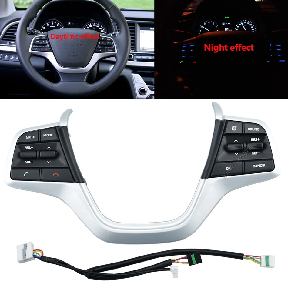 Tlačítkový spínač na volantu Bluetooth ovládání pro Hyundai Elantra AD Solaris