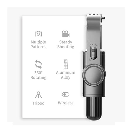 CrownQu Handheld Gimbal Stabilizer &ndash; Smooth 1-Axis Stabilization