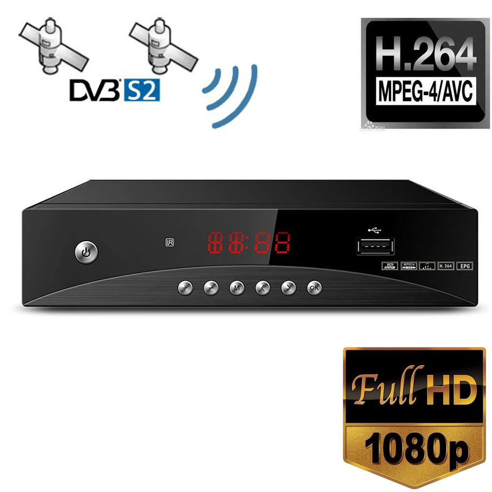 FTA DVB S2 MPEG H264 DVB-S2 HD Satellite Receiver Tv Decoder SAT DVB S2 H264 / CHINA