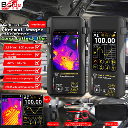 BSIDE SH9 &ndash; 137K IR Thermal Imaging Multimeter Fusion