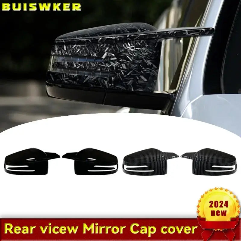 For Mercedes Benz C GLC S E Class W176 W246 W204 W212 W221 C117 X204 Carbon fiber Side Rearview Mirror Cover Caps Auto parts by InterCyprus Trading Ltd