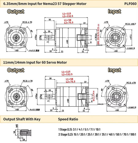 Nema23 Motor Gearbox &ndash; High Efficiency Step-Down Reduction