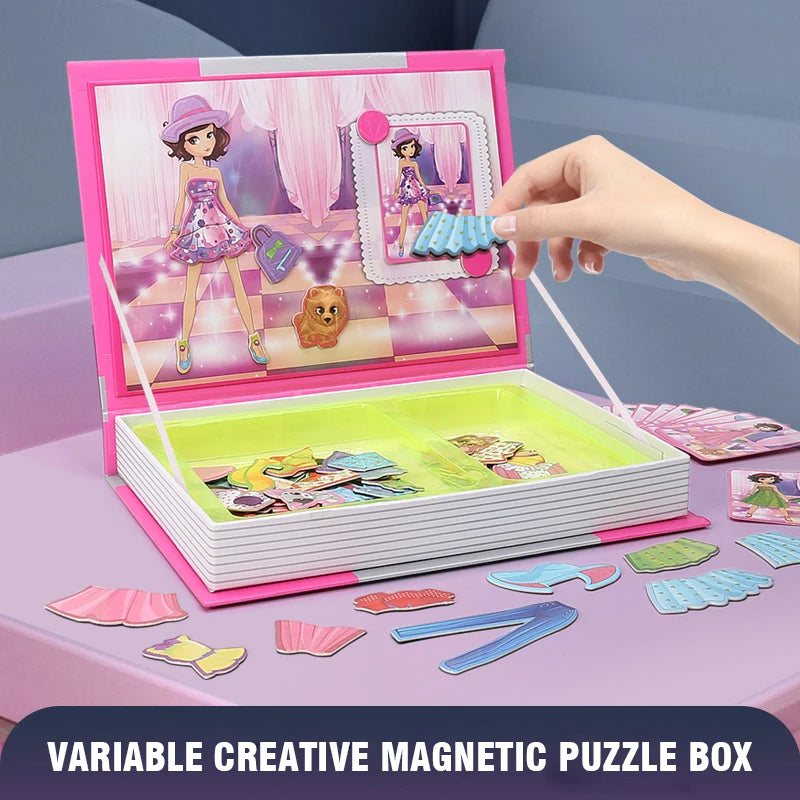 Magnetic Book Puzzle &ndash; Engaging Montessori Learning Game