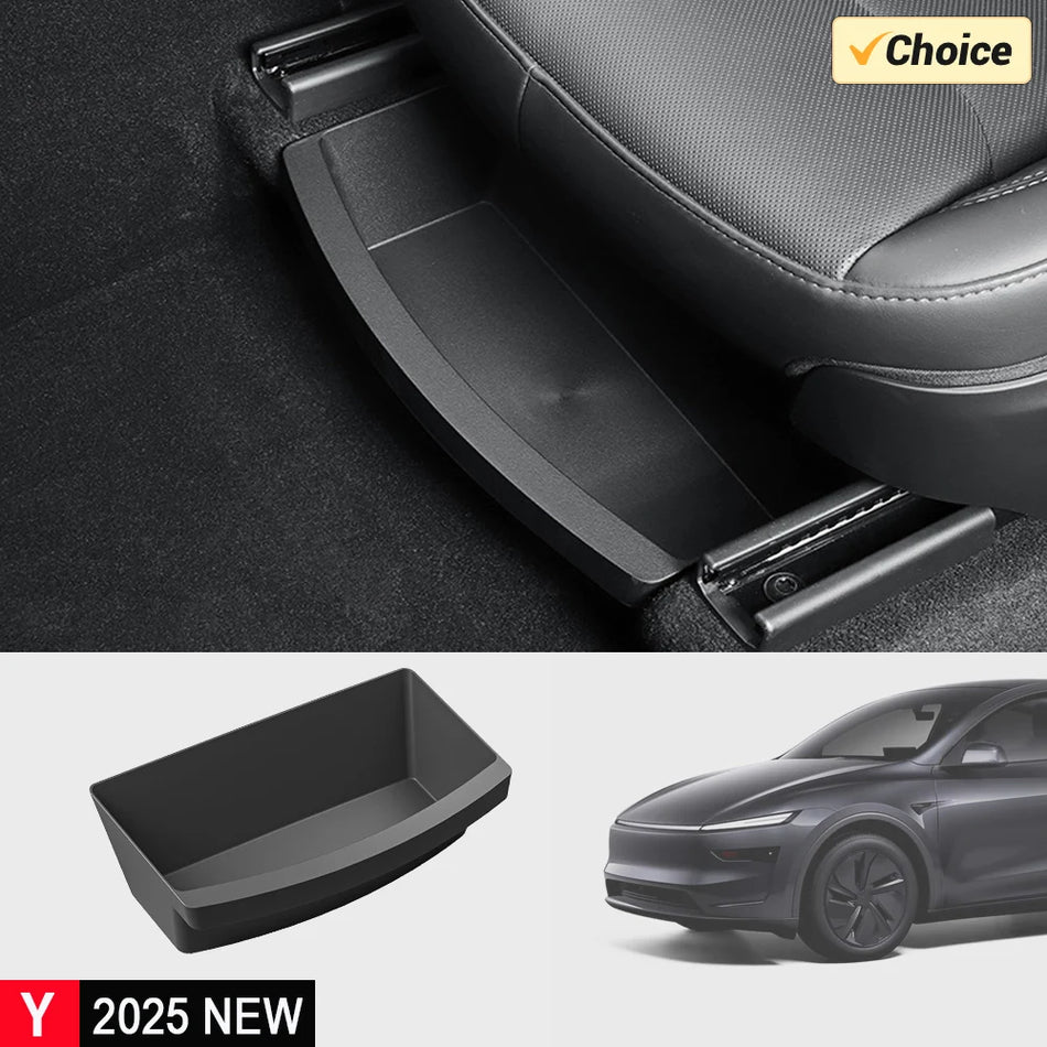 Waschbare Unter Sitz Aufbewahrungsbox Organizer für Tesla Model Y Juniper 2025 2026
