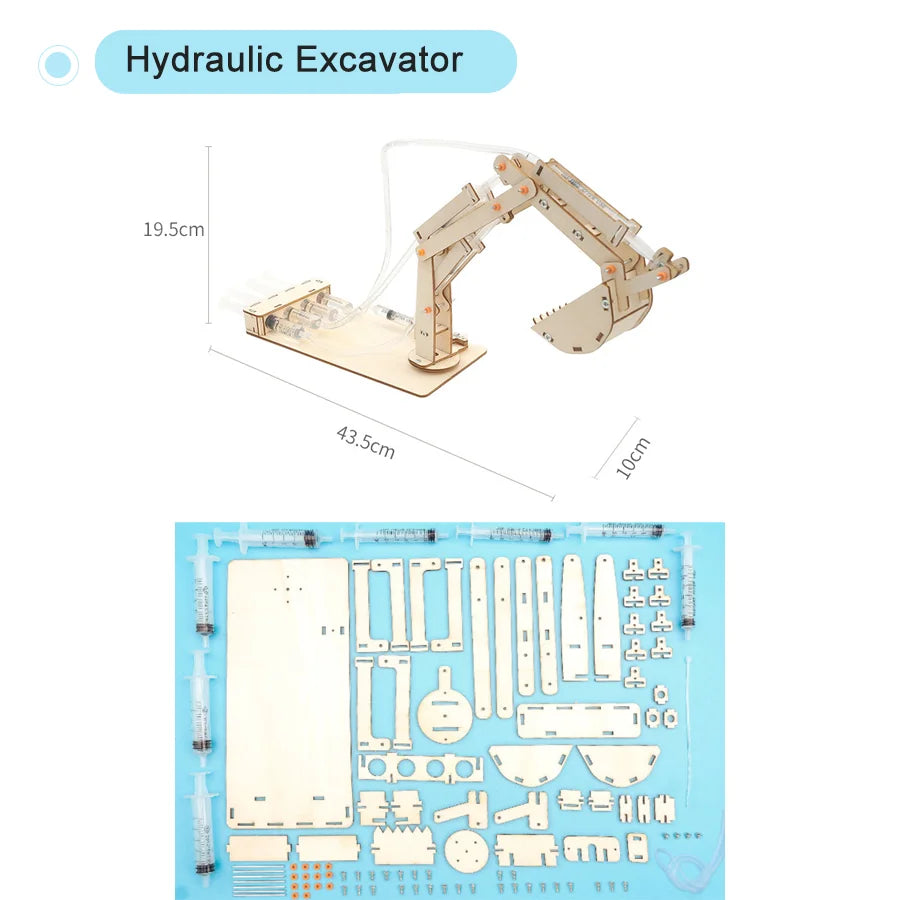 QXLRM DIY Educational Science Kit &ndash; Engaging Hands-On Learning Experience Hydraulic Excavator