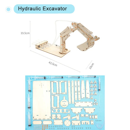 QXLRM DIY Educational Science Kit &ndash; Engaging Hands-On Learning Experience Hydraulic Excavator