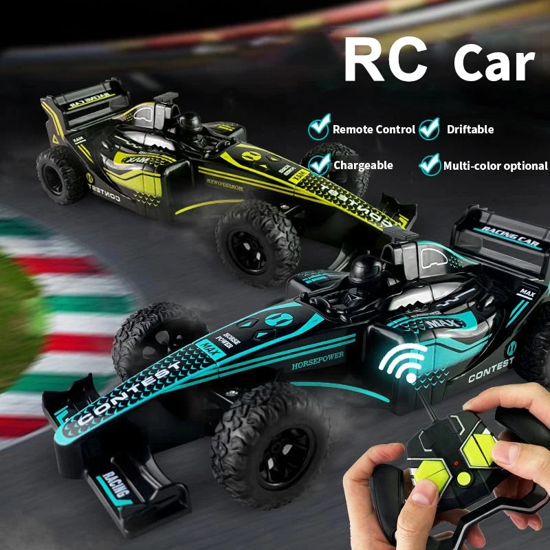 Mașină de curse CONUSEA RC cu telecomandă, derapaj de mare viteză cu lumini, plastic