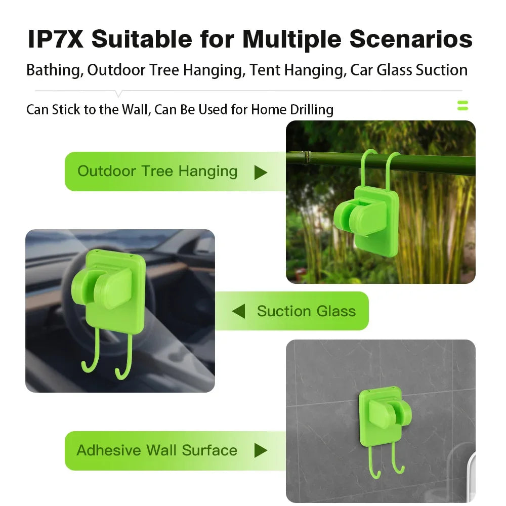 6000mAh Portable Camping Shower Pump - Digital Display