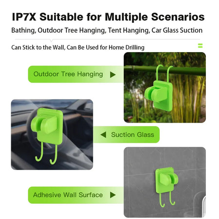 6000mAh Portable Camping Shower Pump - Digital Display