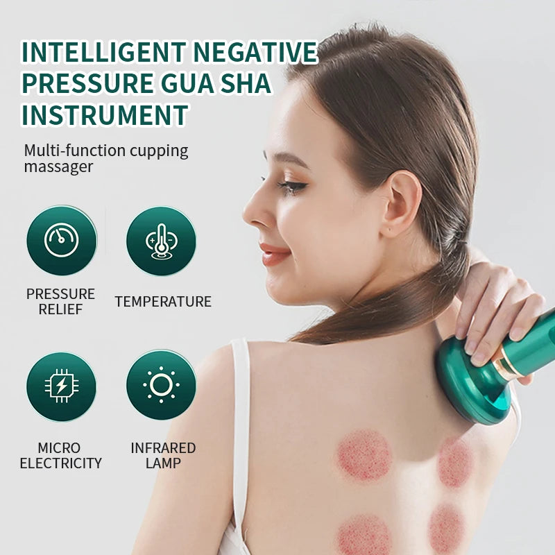 Elektrisk koppningsmassageapparat vakuumkopp infraröd terapi
