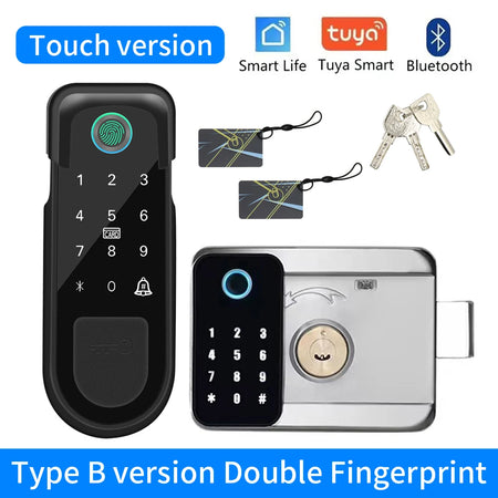 LUCKING DOOR Fingerprint Lock &ndash; Biometric Keyless Entry 2355-D-tuya
