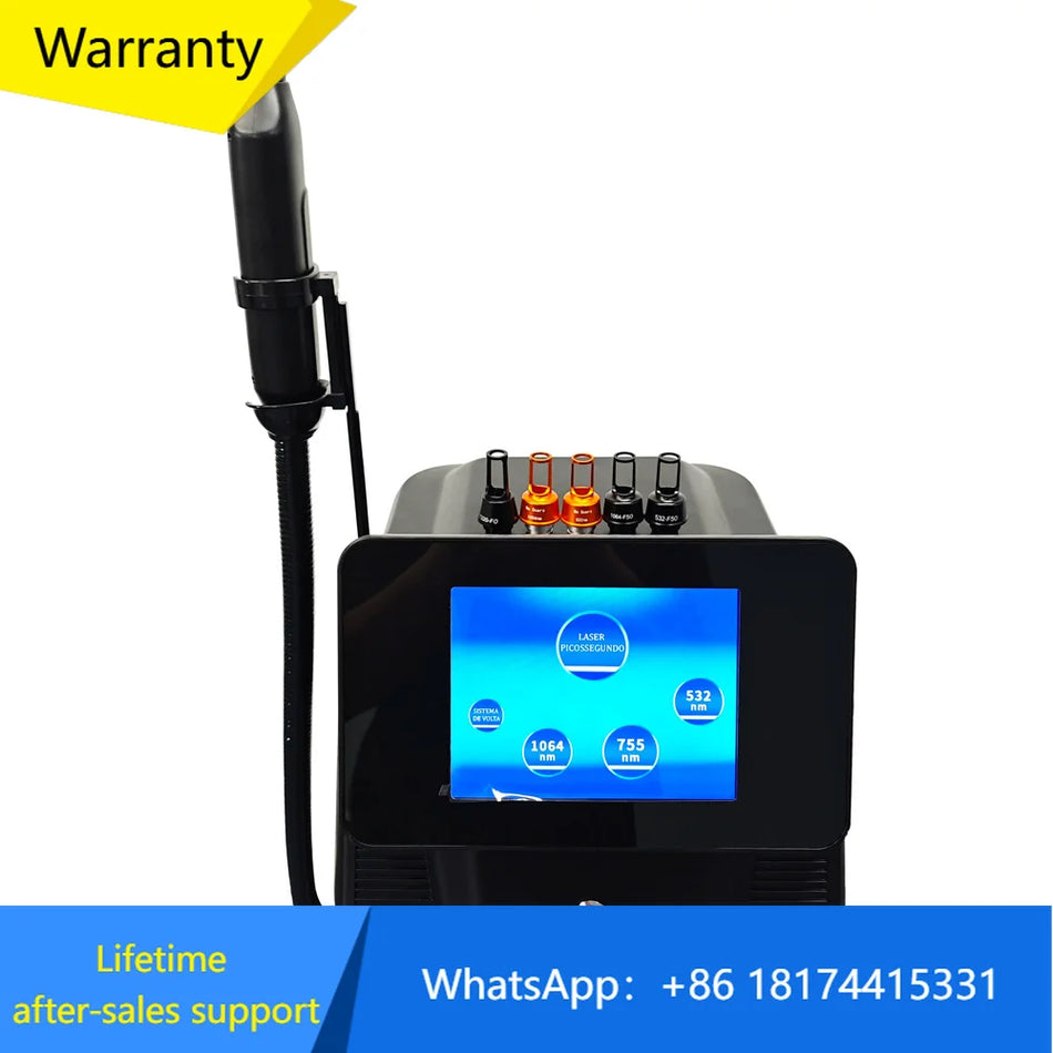 Máquina de Eliminación de Tatuajes en Picosegundos Q Switch NdYAG Pico Laser