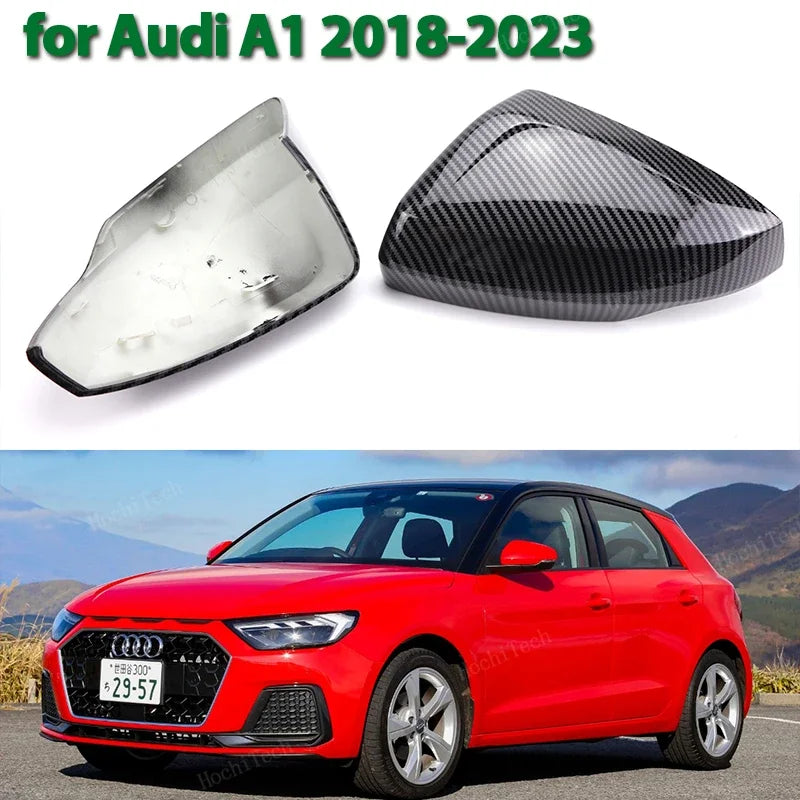 Carbon Fiber Mirror Cover for Audi A1 Sportback 2018-2023