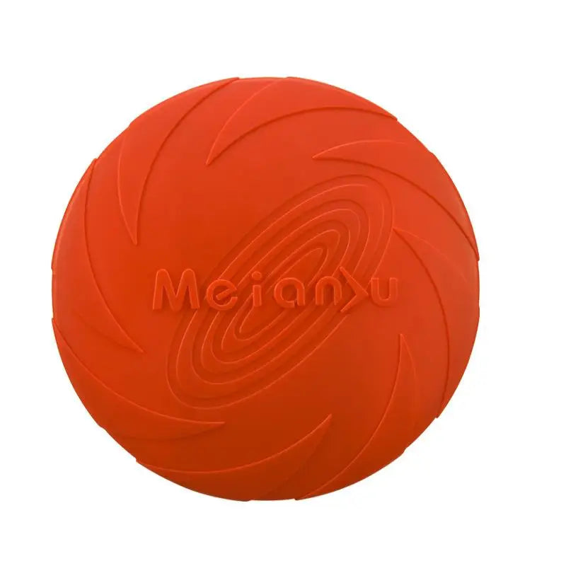 OUZEY Bite Resistant Flying Disc Toy for Dogs - Interactive Training &amp; Outdoor Fun Red / 22CM