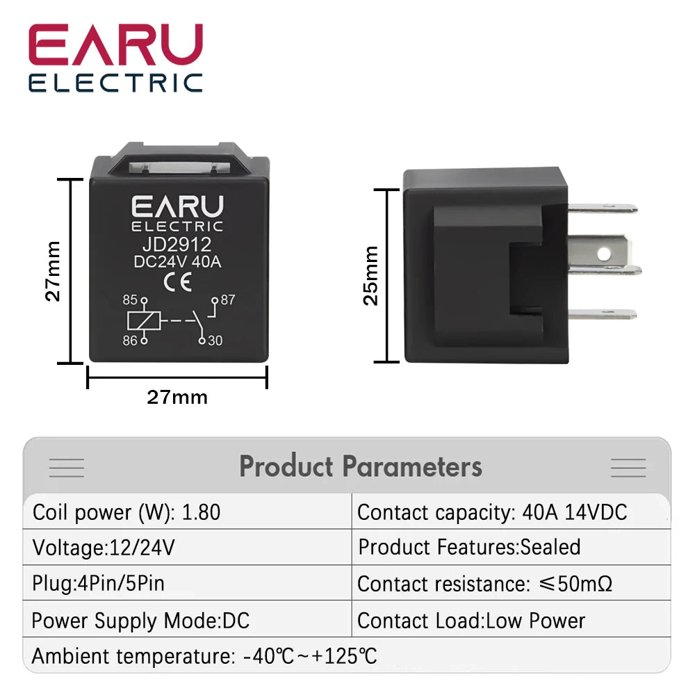 4 5 Pin 40A Waterproof Car Relay &ndash; Exceptional Reliability for Automotive Use