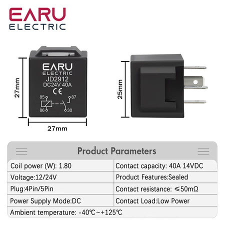 4 5 Pin 40A Waterproof Car Relay &ndash; Exceptional Reliability for Automotive Use