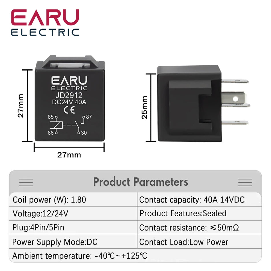 4 5 Pin 40A Waterproof Car Relay &ndash; Exceptional Reliability for Automotive Use