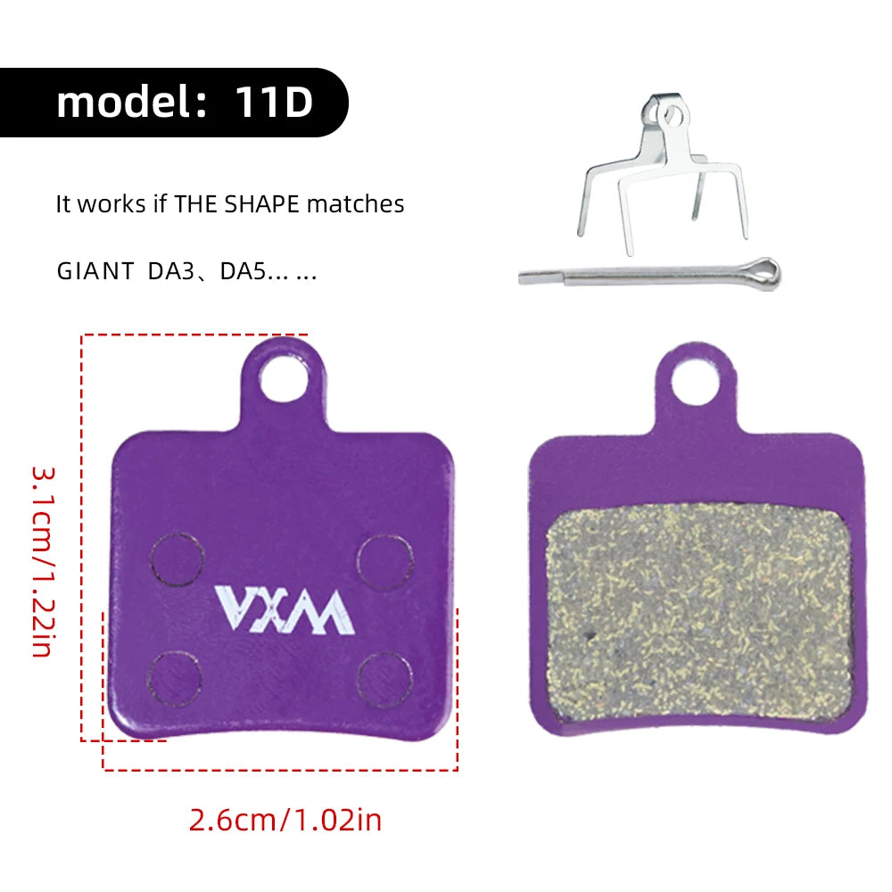 VXM Purple Polymetallic Disc Pad For Shimano B01S &ndash; Durable