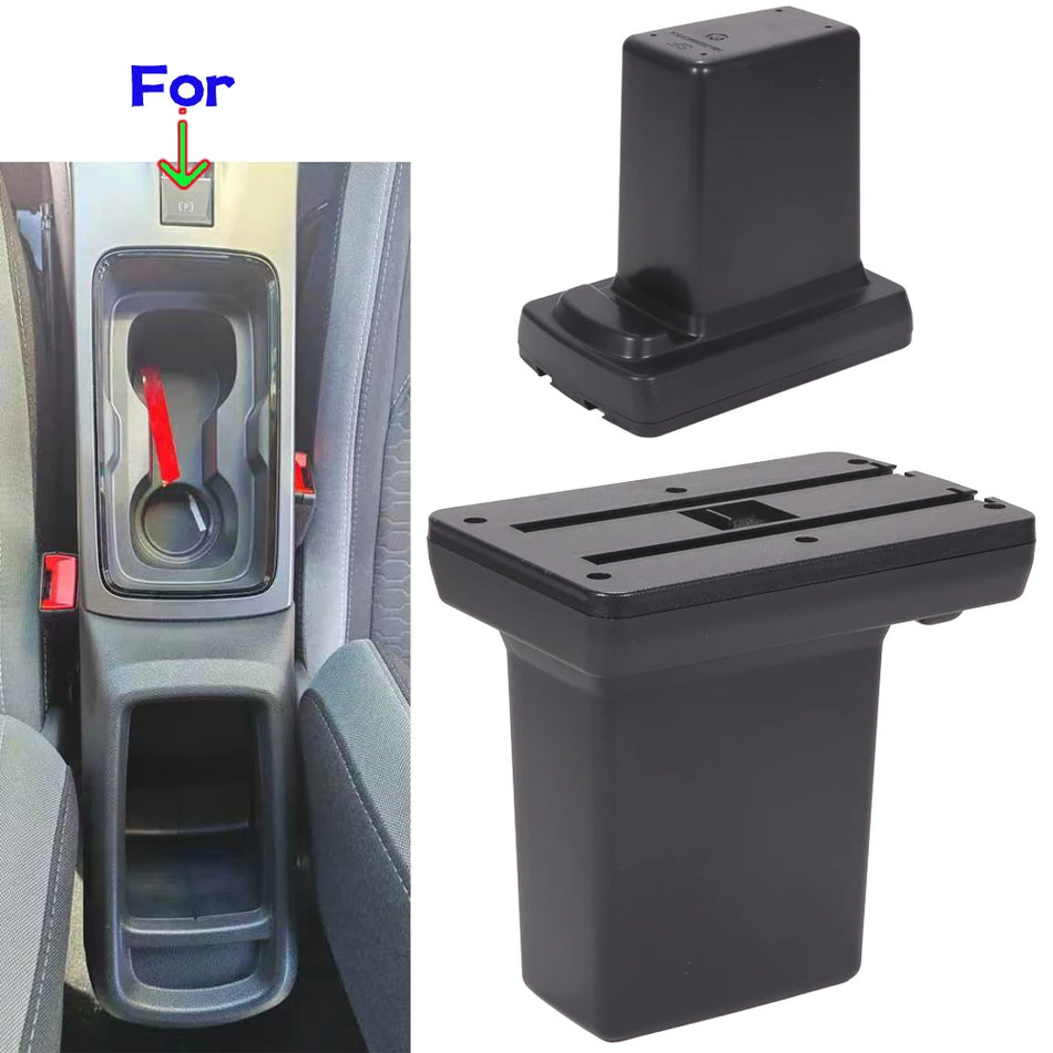 Armsteunbox van PU-leer met opbergruimte in de middenconsole voor Opel Mokka