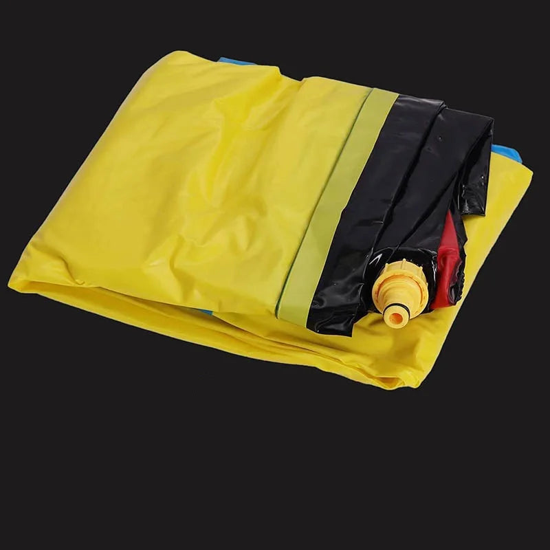 Outdoor Garden Racing Double Water Slide Mat &ndash; Endless Summer Fun