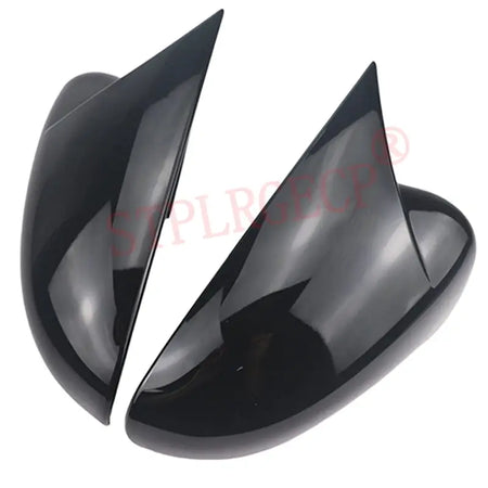 For Renault Zoe Pre-facelift 2012-2018 2019 Rearview Side Wing Mirror Cover Cap Glossy Black Add-on M Style Shell by InterCyprus Trading Ltd