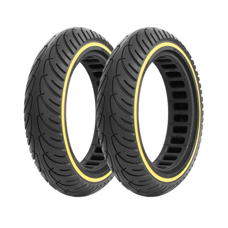 8.5 Inch Honeycomb Solid Tire for Xiaomi M365 - Shockproof 2 pieces yellow