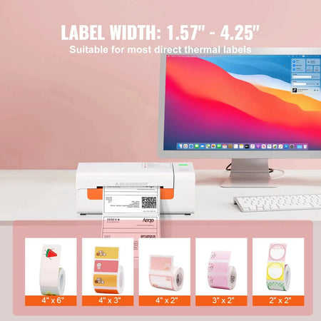 203DPI Desktop Thermal Label Printer USB Windows