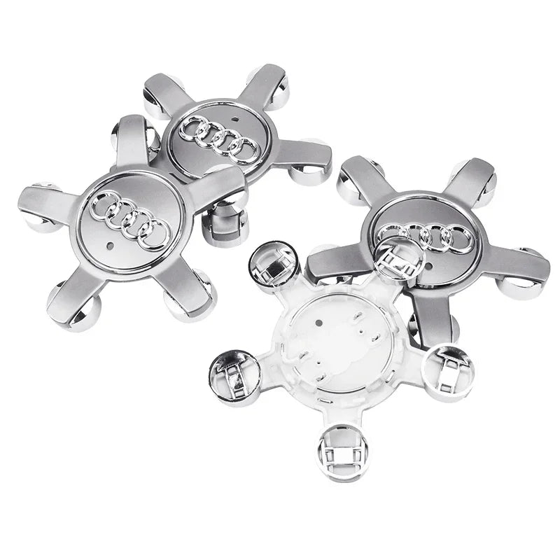 4PCS 135mm Audi Wheel Center Hub Caps Badges 8R0601165 4F0601165N for A1 A3 A4 A5 A6 A7 Q3 Q5 Q7 TT B5 B6 B7 8P 8V