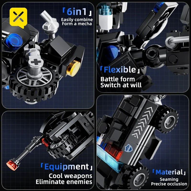 Toylinx 691 Stukken Mecha Transformatie Bouwblokken