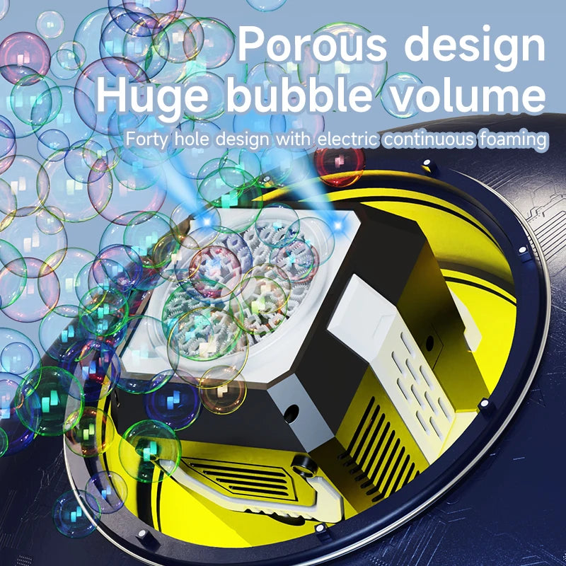 Spaceman Bubble Gun &ndash; Fully Automatic 12 Holes for Endless Fun