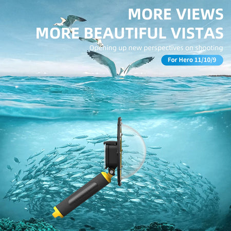 TELESIN 6 Inch Dome Port GoPro Hero 9-13 &ndash; 30M Waterproof