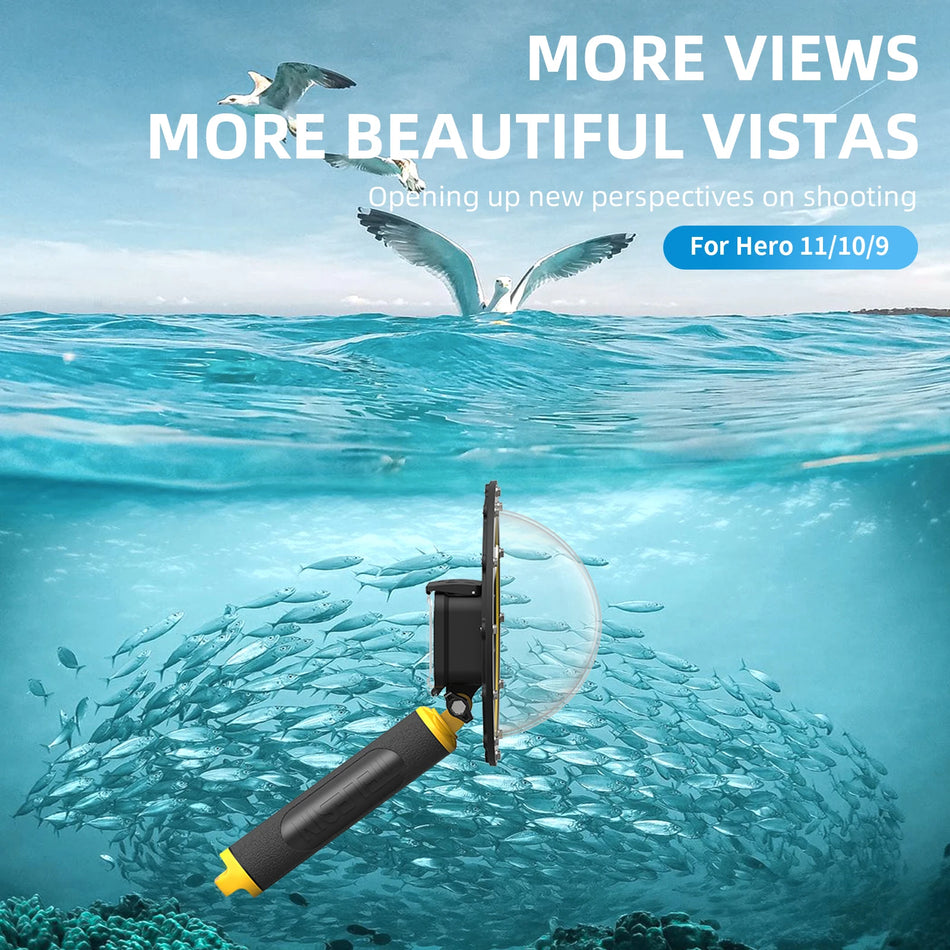TELESIN 6 Inch Dome Port GoPro Hero 9-13 &ndash; 30M Waterproof