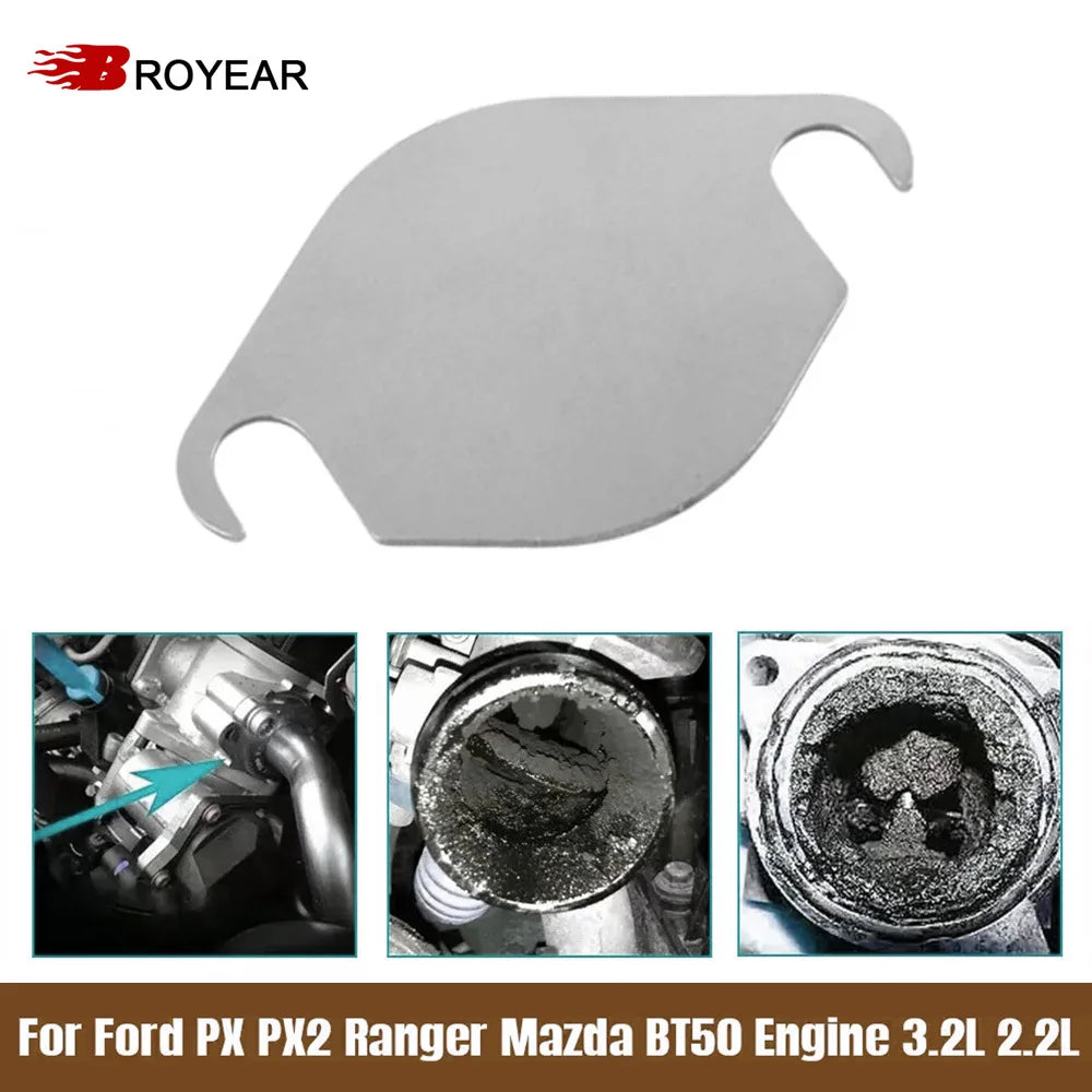 Stainless Steel Valve Blanking Plate for Ford PX PX2 Ranger Mazda BT50 by InterCyprus Trading Ltd