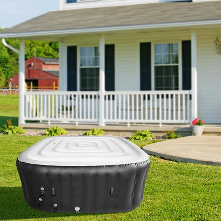 Inflatable Hot Tub Cover &ndash; Energy Saving PVC Protective Lid