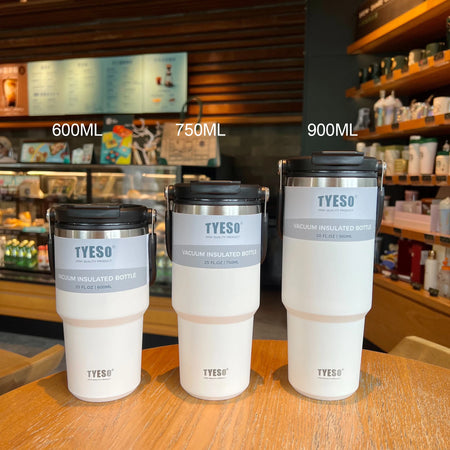 Tyeso Stainless Steel Thermos Bottle &ndash; Vacuum Flask White-1pcs / 600ML