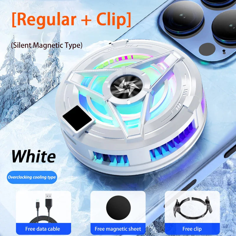 XIAOMI Magnetic Phone Cooler &ndash; Fast Semiconductor Cooling Fan White Ordinary