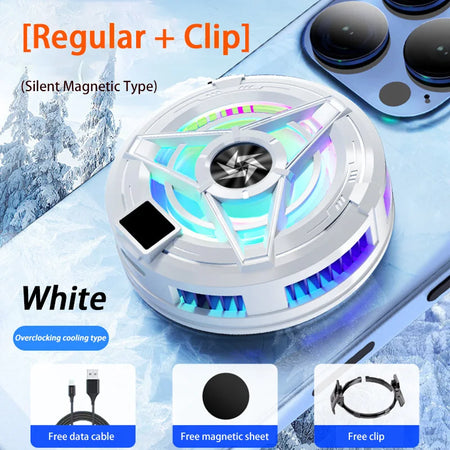 XIAOMI Magnetic Phone Cooler &ndash; Fast Semiconductor Cooling Fan White Ordinary