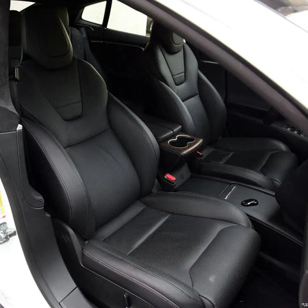 Tesla Model S Five Seat Faux Leather Seat Covers 2017 2021
