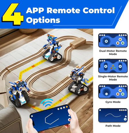 Apitor STEAM Robot Toy 6-In-1 Robot Building Kit &ndash; Coding