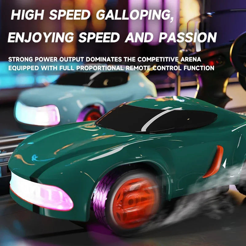Mini Desktop Drift Car Q197 RC Vehicle &ndash; Colorful Lights